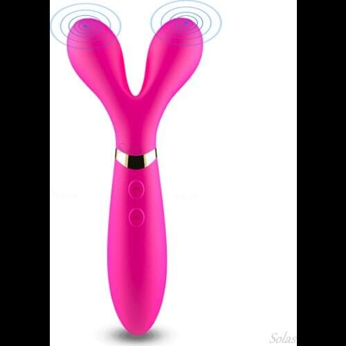 Vibrator Female Sex Toy Masturbation Device Dual-use G-Spot Clitoral Stimulation Dildo Massager Vagina Stick Adult Products 18