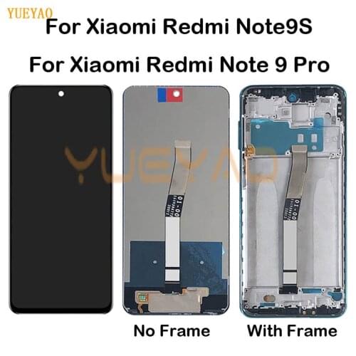 6.67 inch Display for Xiaomi Redmi Note 9S LCD Redmi Note 9 Pro / Pro Max Display Touch Screen M2003J6A1G M2003J6A1I M2003J6B1I