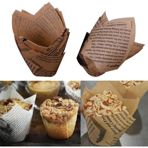 10pcs Cupcake Wrapper Paper Cake Liner Muffin Baking Cups Weeding Party Dessert NEW