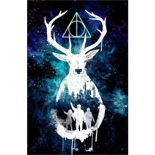 5D DIY Full Round/Square Diamond Painting Abstract Animal Deer 3D Embroidery Cross Stitch Rhinestone Mosaic Home Decor Gift Y86