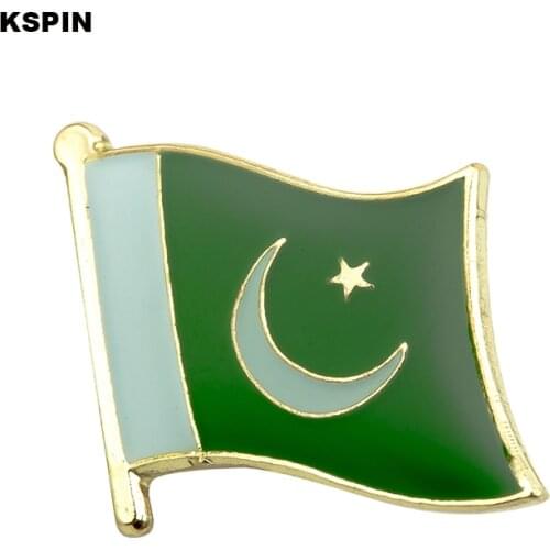Pakistan Flag Lapel Pin Badges For Clothes In Patches Rozety Papierowe Icon Backpack KS-0025