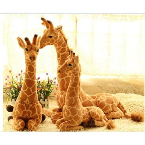 Big sitting giraffe toy lovely plush simulation giraffe doll birthday gift about 85x60cm 0186