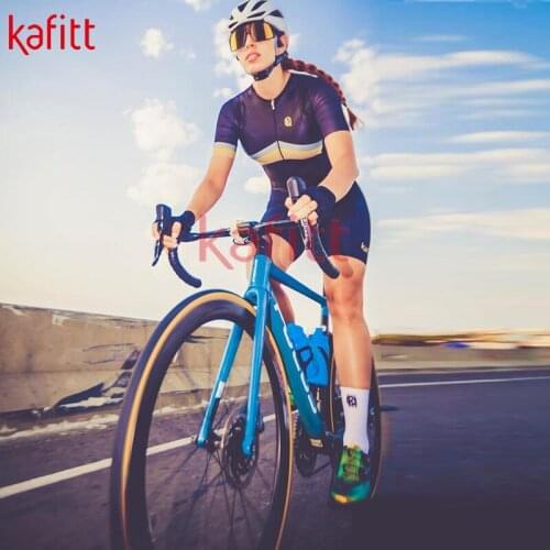 Cafete cycling jersey ladies professional triathlon sportswear summer short-sleeved jumpsuit cycling team uniform suit
