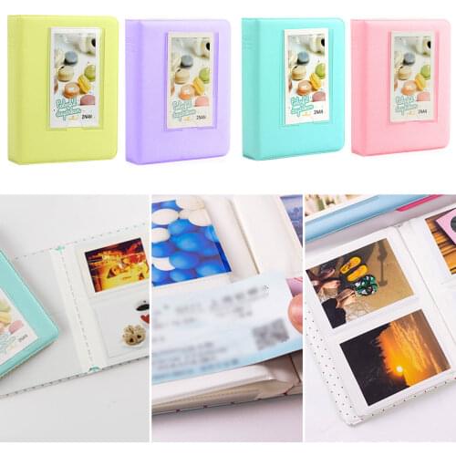 Besegad 64-Pocket 3 Inch PU Leather Candy Color Photo Album Picture Storage Case for Fujifilm Instax Mini 8 9 7S 7C 25 70 90