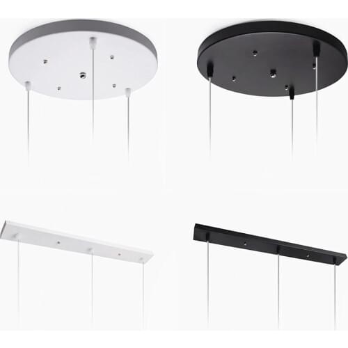 [DBF]Pendant Lamp Accessory 3 lamps bar Round Ceiling Mounted Plate Canopy Customize for Pendant lights hanglamp