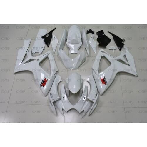 GSX-R750 2006 - 2007 K6 Fairing GSXR600 06 Plastic Fairings for Suzuki GSXR600 2006 White Fairings