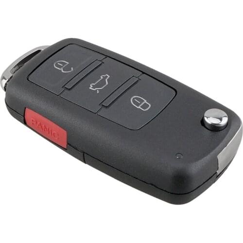 Car Smart Remote Key 3+1 Button 43Hz Fit for Phaeton 2002-2009 Touareg 2002-2010 PCF7946A