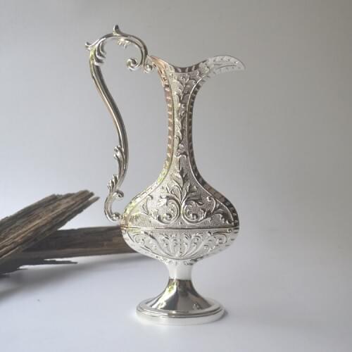 Exquisite European silver flower vase model room decoration decoration Home Furnishing upscale hotel