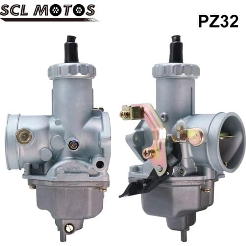SCL MOTOS 32mm PZ32 Motorcycle Carburetor Carb Motorbike Racing Carburador For Keihin CG 250-350cc Motocross Pit Dirt Bike ATV