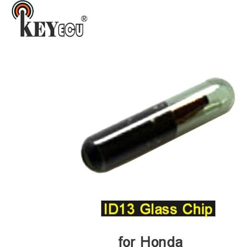 KEYECU 1x/ 2x ID13 Chip Glass Transponder Remote key Chip Car key Blank Chip for Honda