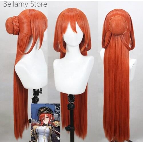 Azur Lane HMS Monarch Heat Resistant Cosplay Costume hairwear Wig+Wig Cap