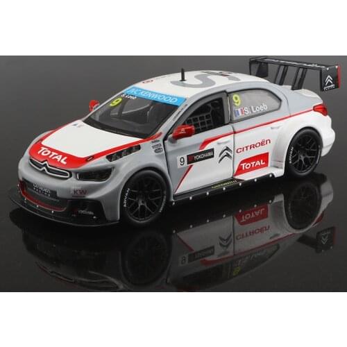 BBURAGO 1:32 Diecast Model Car WTCC C4 Loeb 1:32 Metal Racing Vehicle Play Collectible Models Sport Cars toys For Gift