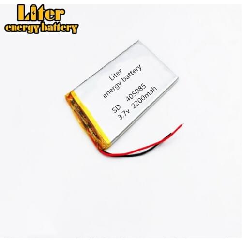 3.7V 2200mAh 405085 Lithium Polymer Li-Po li ion Rechargeable Battery cells For Mp3 MP4 MP5 GPS mobile bluetooth