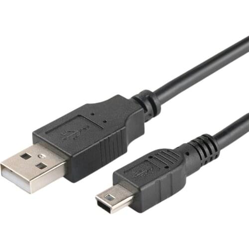 Mini USB 2.0 Cable 5Pin Mini USB to USB Fast Data Charger Cables for MP3 MP4 Player Car DVR GPS Digital Camera HD Smart TV1/1.5m