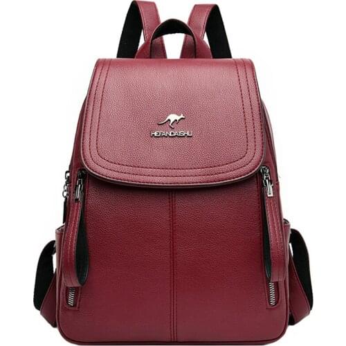 NEW Fashion Women Backpack High Quality Youth Leather Backpacks for Teenage Girls Female School Shoulder Bag Bagpack mochila sac