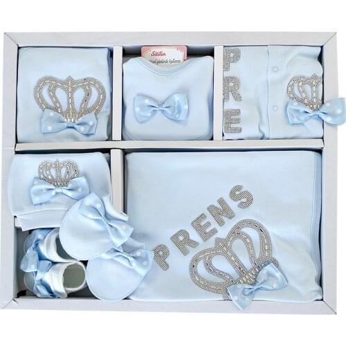 Baby Boy 10 Piece Hospital Output Bay Soap Newborn Set Luxury 100 Cotton High Quality