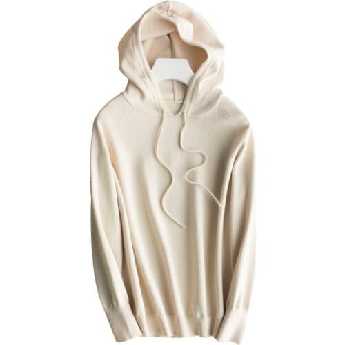 Autumn Fashion Women Solid Hooded Sweater Female Long Sleeve Korean Chic Soft Jumpers Knitwear Ladies Pullover Femme