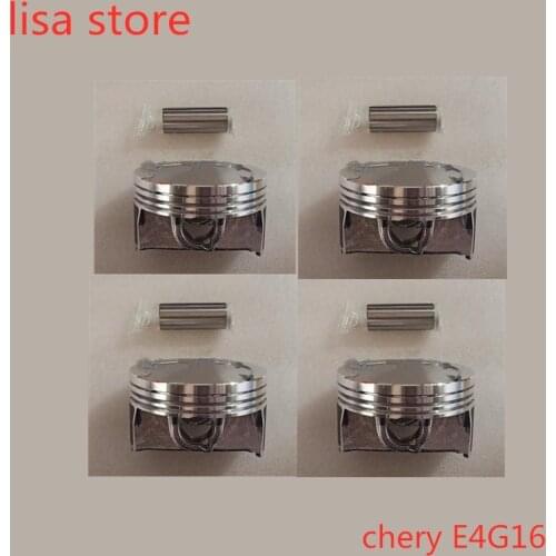 4pcs Engine Piston for Chery 371 372 472 473H E4G16 477 481FD 484H engine
