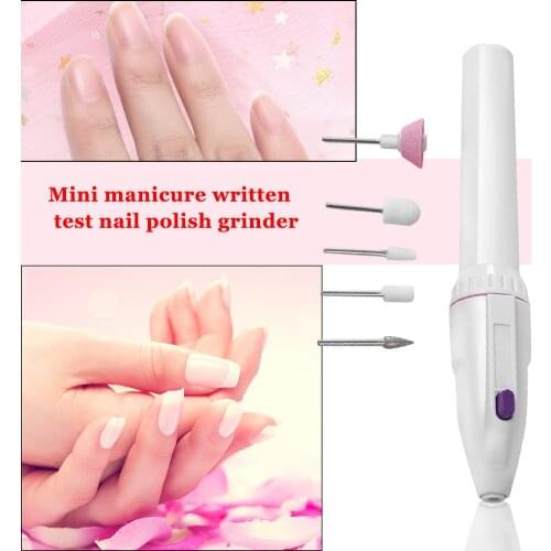 5 in1 Portable Multi-functional Electric Mini Nail Drill Carve Grinder Machine Classic Texture Professional Buffer File