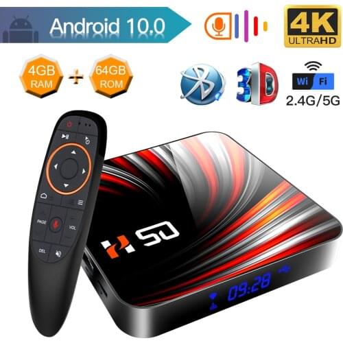 Smart TV Box Android 10.0 4GB 32GB 64GB 4K H.265 Media Player 3D Video 2.4G 5GHz Wifi Bluetooth Android TV Box Android 10.0