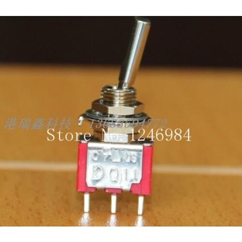 [SA]T8013AU single tripod single flat handle complex 1MS2 M6.35 small toggle switch toggle switch Q11 Deli Wei--50pcs/lot