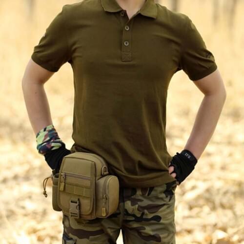 Tactical Men Waist Pack Nylon Hiking Water Bottle Phone Pouch Outdoor Sports Army Military Hunting Climbing Camping Chest Bag