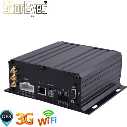 WiFi GPS 3G AHD 720P HDD SD Card 4ch Mobile DVR for Trailer Truck Taxi Vehicle Car School Bus
