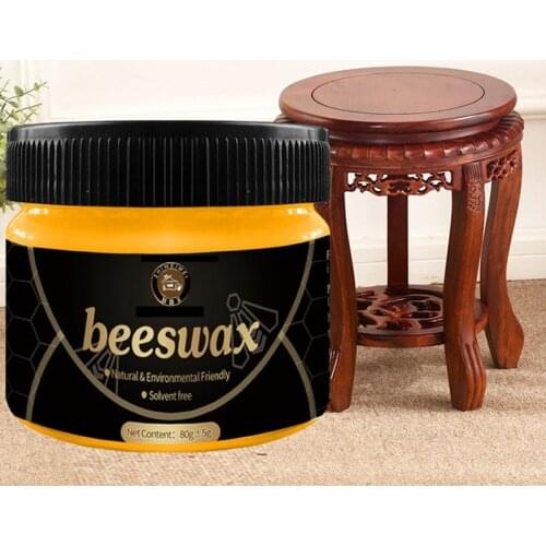 1 pcs Wood Seasoning Beeswax Solid Pure Bee-wax Furniture Care Polisher Waterproof Wood Wax Polish Maintenance for Cabinet Table