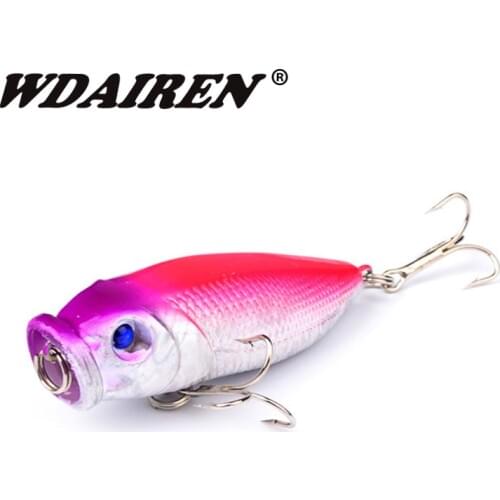 1Pcs Popper bait Fishing Lure 6.5cm 9.2g Top water Wobblers fishing Tackle Crankbaits Minnows Swimming Floating lures FA-326