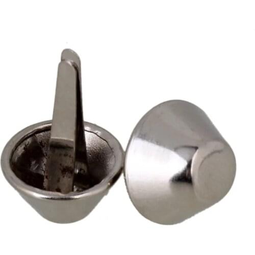100x Silver Conical Head Iron 10mm Upholstery Nails Tacks Studs with 2 Shanks