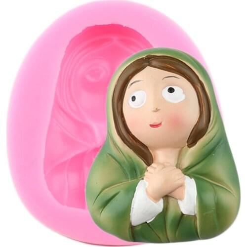 3D Cartoon Doll Silicone Moulds DIY Fondant Mold Cake Decorating Tools Cupcake Topper Candy Resin Clay Chocolate Gumpaste Moulds