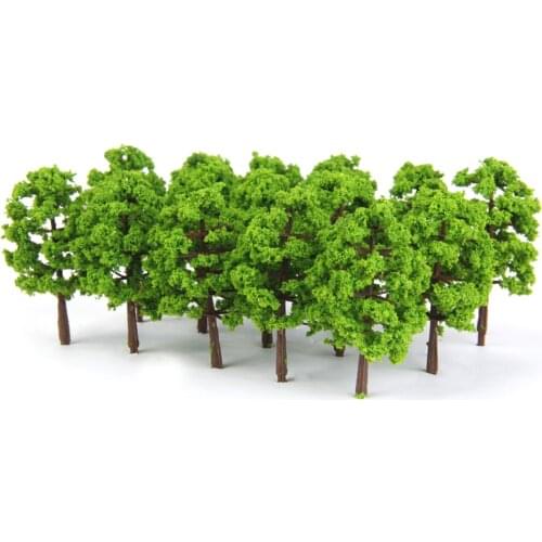 60 Pieces Model Trees Layout Train Railway Diorama Miniature Landscape Scaled Model Scenery 1:150 N Scale