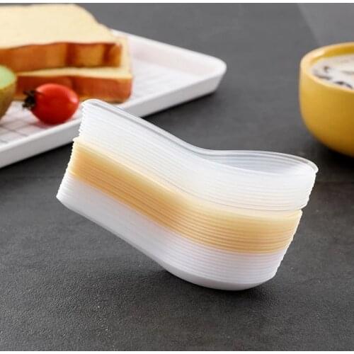 60pcs Restaurant Disposable Spoon Home Kitchen Plastic Disposable Soup Spoons for Jelly Ice Cream Dessert Appetizer Tableware