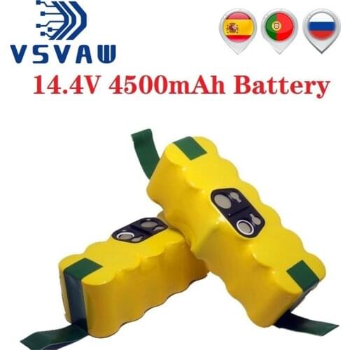 14.4V 4500mAh Ni-MH Battery for iRobot Roomba 500 510 530 532 534 535 540 550 560 562 570 580 600 610 700 760 770 780 VSVAW