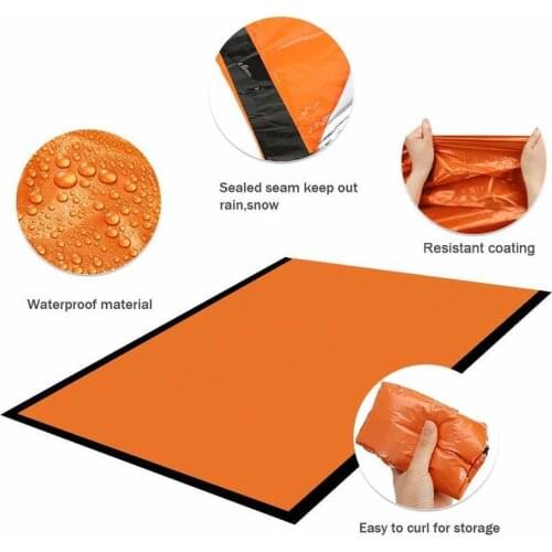 Emergency Bivy Sack, Survival Sleeping Bag Emergency Blanket Lightweight and Compact Survival Gear for Outdoor,Hiking,Camping