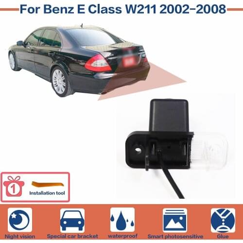 Night Vision Full HD Car Rear View Reverse Backup Camera High Quality CCD For Benz E Class W211 2002-2008