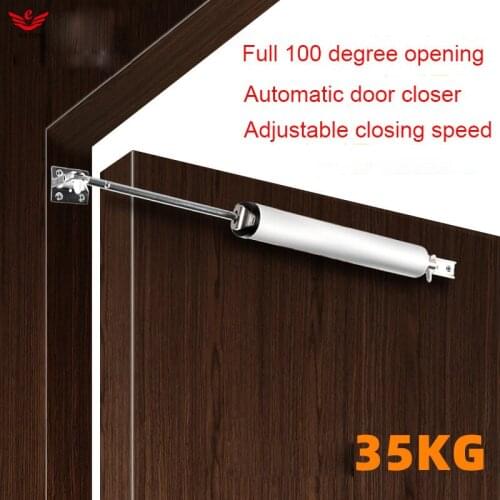 Door Closer Silent Pneumatic Hydraulic Buffer Automatic Household Door Stopper Artifact Adjustable Speed Automatic Door Closer
