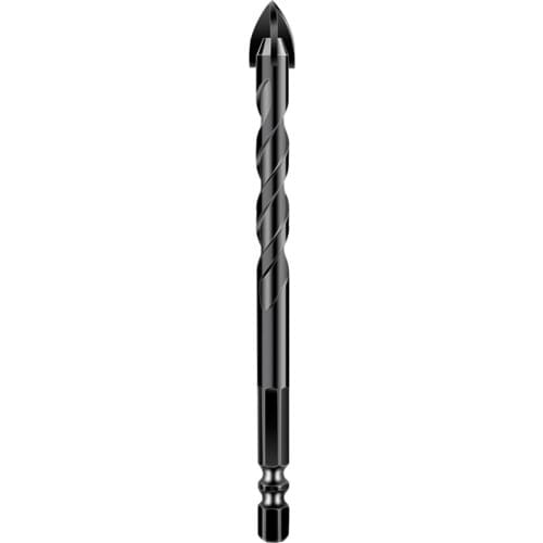 1 Piece Cross Hex Tile Bits 5/6/8/10/12mm 4 Blade U Shape Triangle Spiral Chip Drill Bit Carbide For Glass Ceramic Concrete Wood