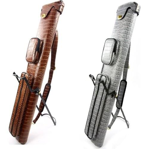 Cuppa Standing 6 Holes Pool Cue Cases Billiard Accessories With Stents Brown Silver Color China