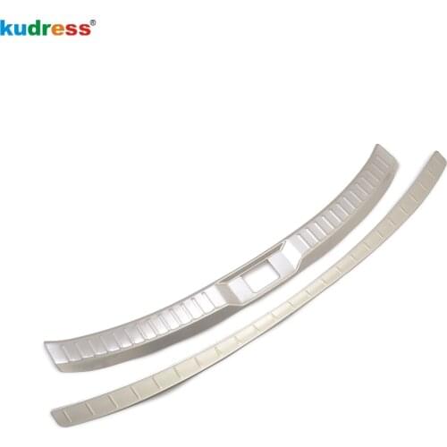 For Mazda CX9 CX-9 2016 2017 2018 2019 Stainless Steel Outer and Inner Rear Bumper Protector Plate Sill Accessories 2PCS