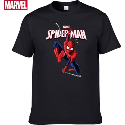 Marvel The Avengers spiderman t shirt Comfortable Breathable 100% cotton Fashion clothes for teens Summer Tops Men t-shirt #73