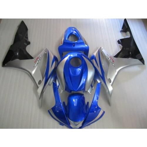 Top quality ABS fairing kit for Honda Injection mold CBR600RR 07 08 fairings CBR600 RR 2007 2008 blue silver black bodywork DC21