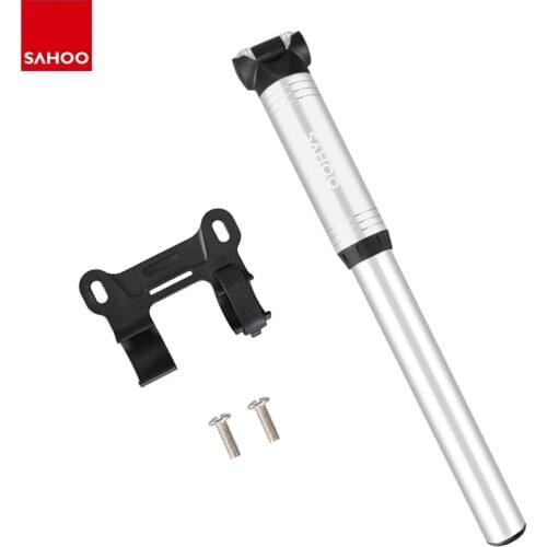 Sahoo 311405 Mountain Road BMX Bicycle Pump Mini Bike Air Tire Pump Reversible Presta and Schrader High Pressure Ball Inflator