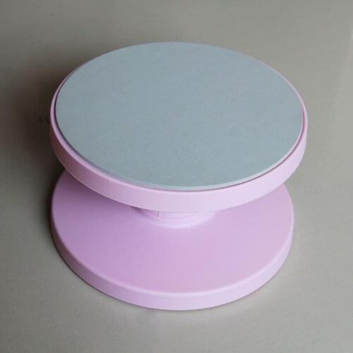 Plastic Cake Tilting Turntable Rotatable Stand DIY Cupcake Tool HB0499F