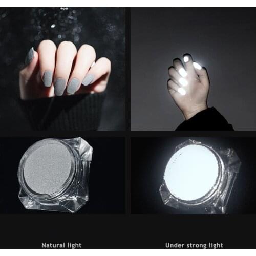 TCYG4000 Reflective Powder Bundy Powder High-Reflective Dazzing Grey Party Nails New Nails Refracting DIY Glitter Disco Powder