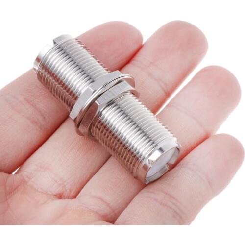 UHF SO239 Female To Female Jack Nut Bulkhead Panel Mount Adapter Connector Straight F/F