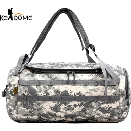Outdoor Tactical Military Camouflage Travel Shoulder Bag Molle Large Sport Army Bag Male Gym Handbag Tourist Luggage Bag XA768WD