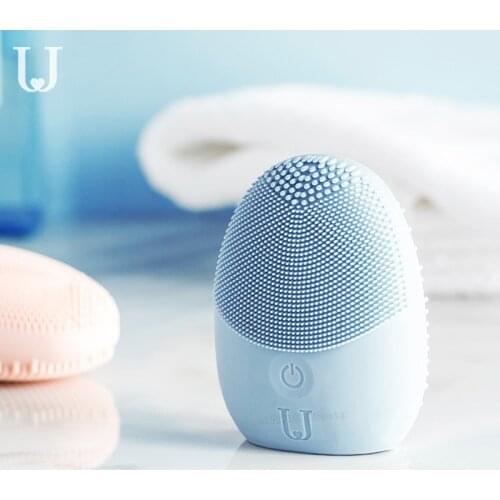 Youpin High Quality Facial Cleansing Brush Sonic Vibration Face Cleaner Silicone Deep Pore Cleaning Electric Waterproof Massage
