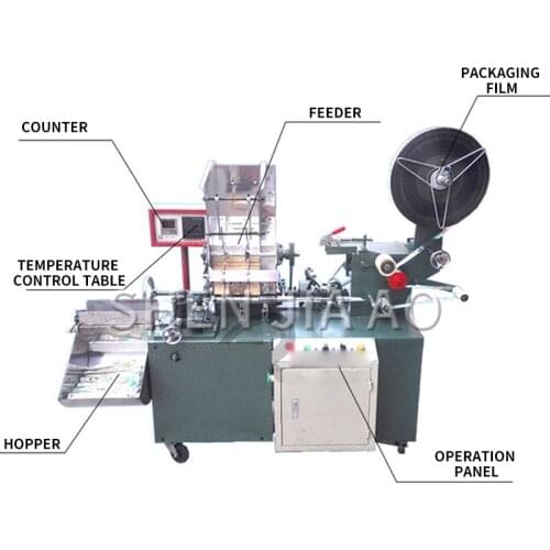 1PC YT-260-1B Chopsticks Packaging Machine 220V Toothpick Straw Packaging Machine Disposable Chopsticks Packaging Machine Tool