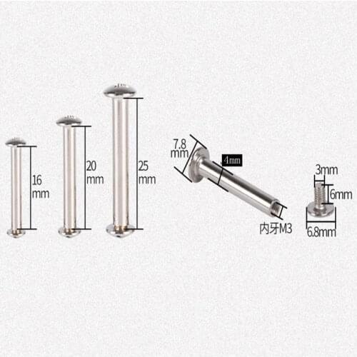 10sets M3M4 docking screw nut mother-to-lock pair knocking plate letter screw cross combination screw child rivet